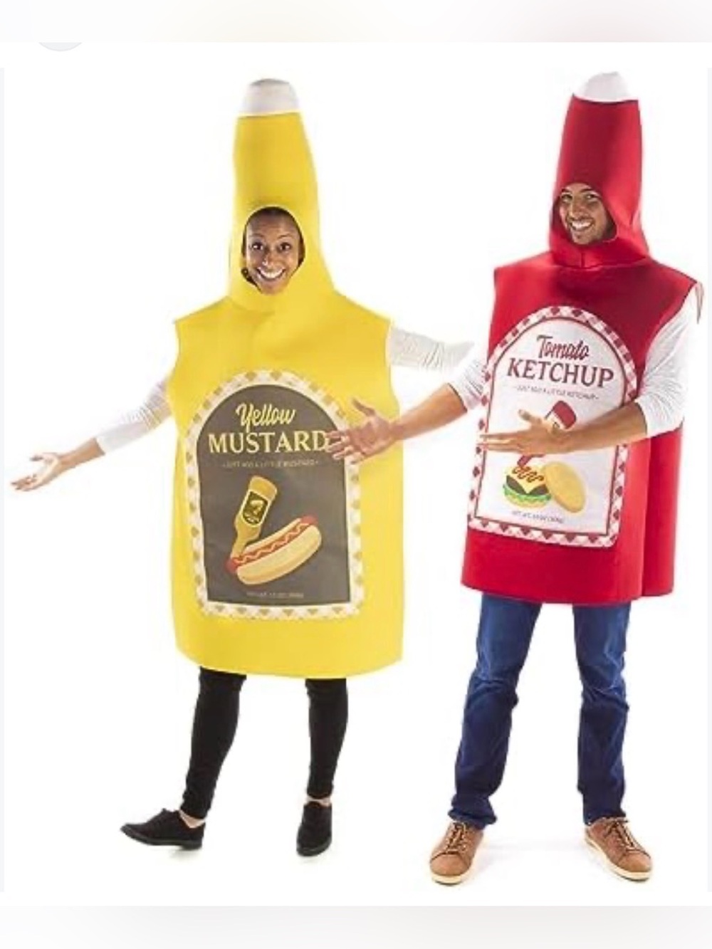 Ketchup and Mustard Bottles
Couples Costume,One Size Fits